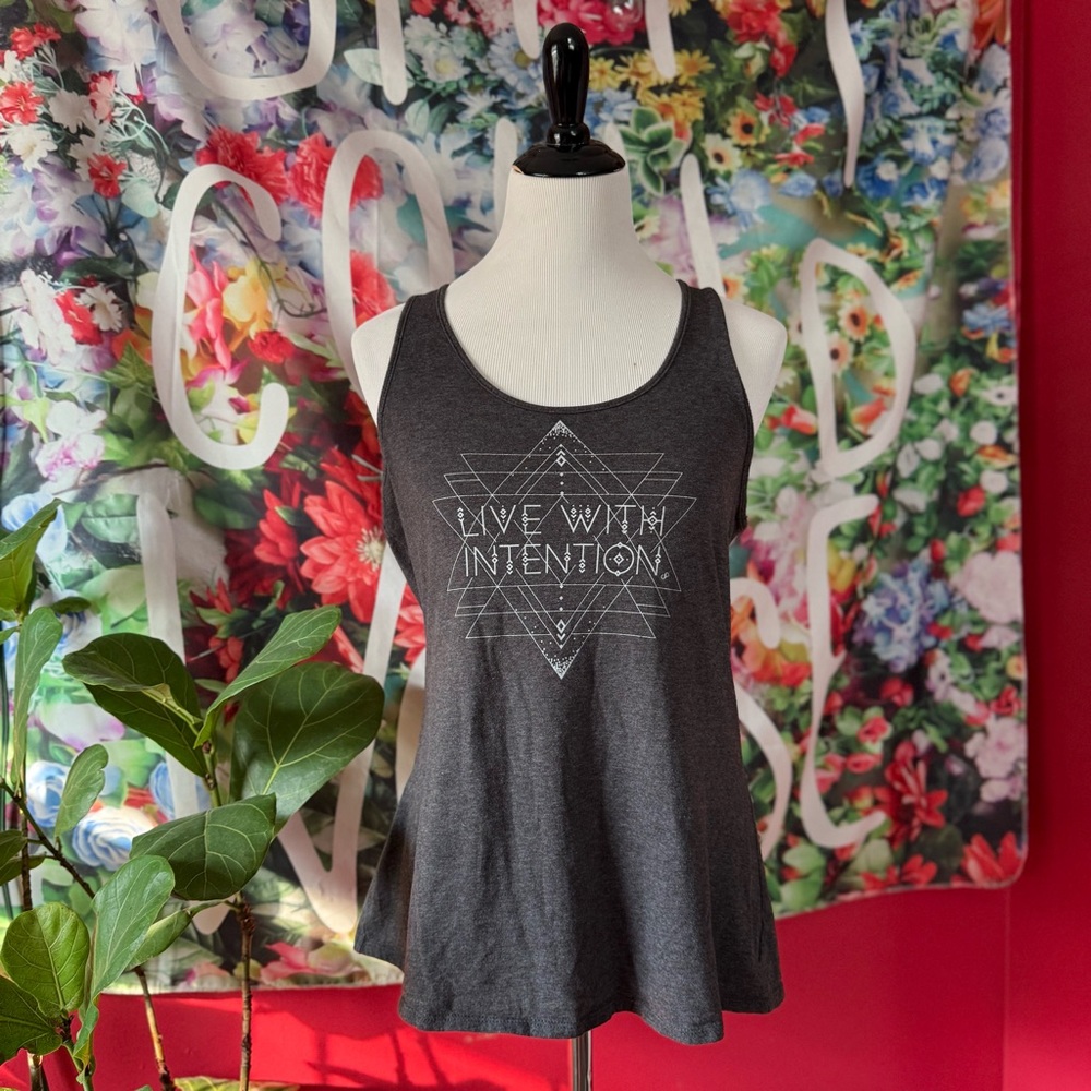 Live With Intention Flowy Racerback Tank - Picture 2 of 7